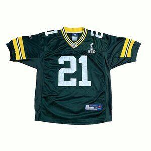 Reebok Charles Woodson Green Bay Packers NFL Jersey Super Bowl XLV Size 48